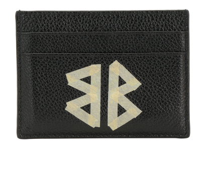 Balenciaga BB Card Holder, &pound;90, Accessories, Black, Leather, Front view